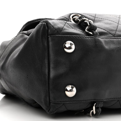 Chanel Lambskin Quilted Medium Chain Around Tote Black 8 of 12