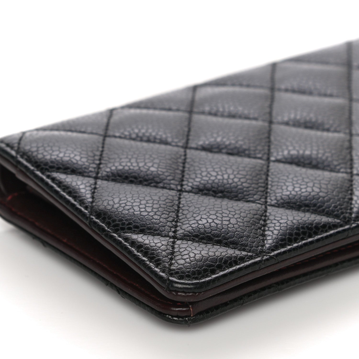 Chanel Caviar Quilted Yen Wallet Black 9 of 15