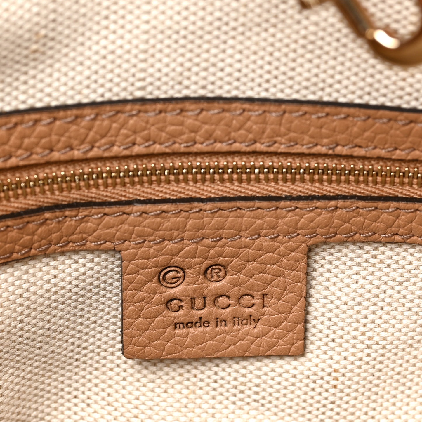 Pebbled Calfskin Medium Soho Chain Shoulder Bag Camelia