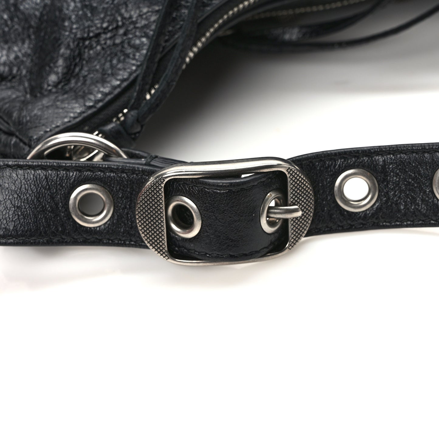 Agneau Arena Small Le Cagole Shoulder Bag Black