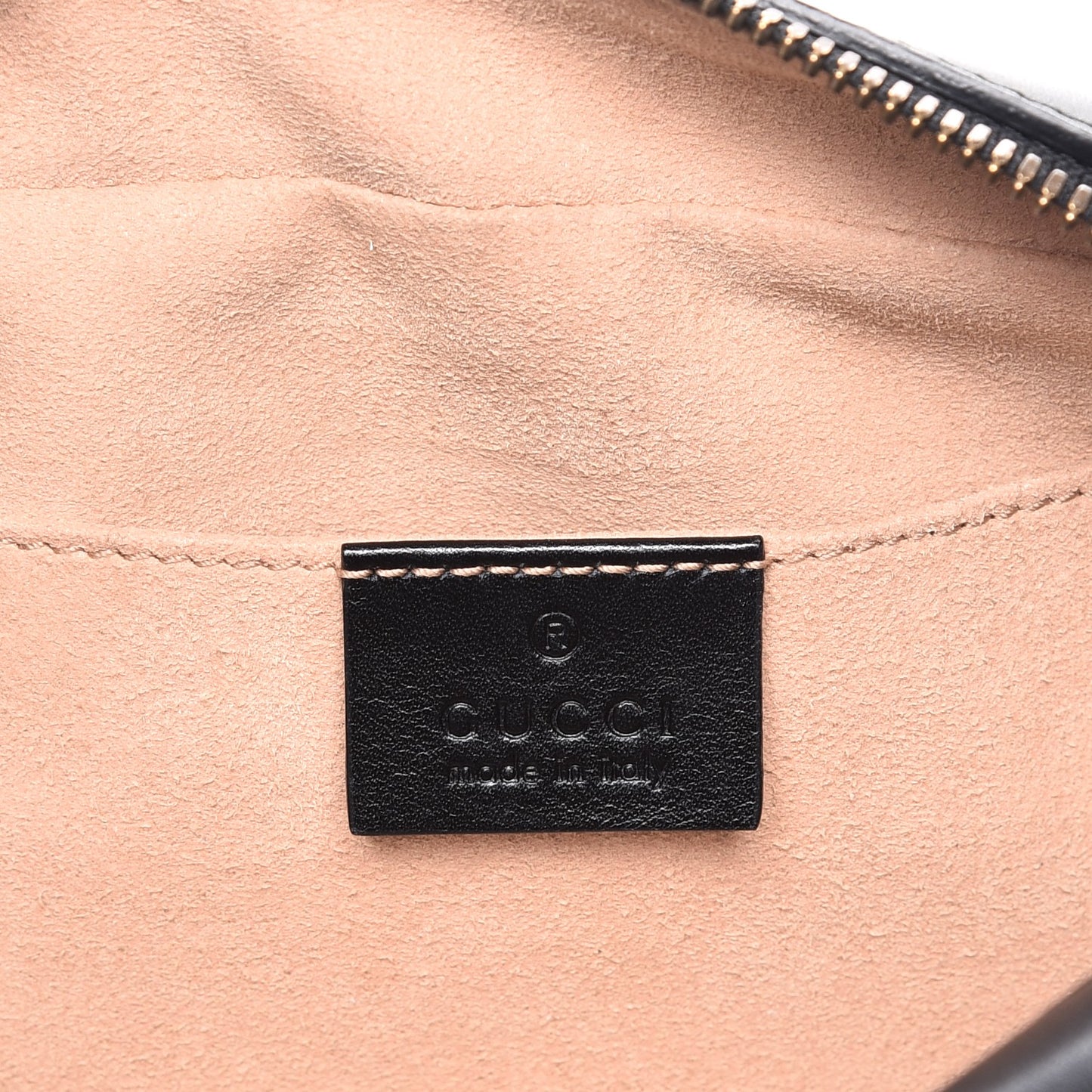 Calfskin Matelasse Small GG Marmont Chain Shoulder Bag Black