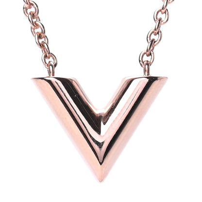 Louis Vuitton Essential V Necklace Rose Gold 3 of 4