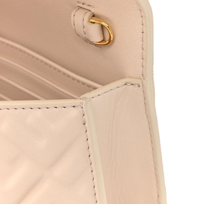 Fendi Nappa Matisse FF Embossed Wallet On Chain Baguette Camelia 15 of 17