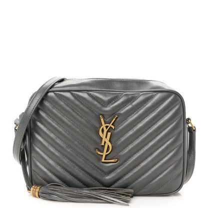 Saint Laurent Calfskin Matelasse Monogram Lou Camera Bag Storm 1 of 10