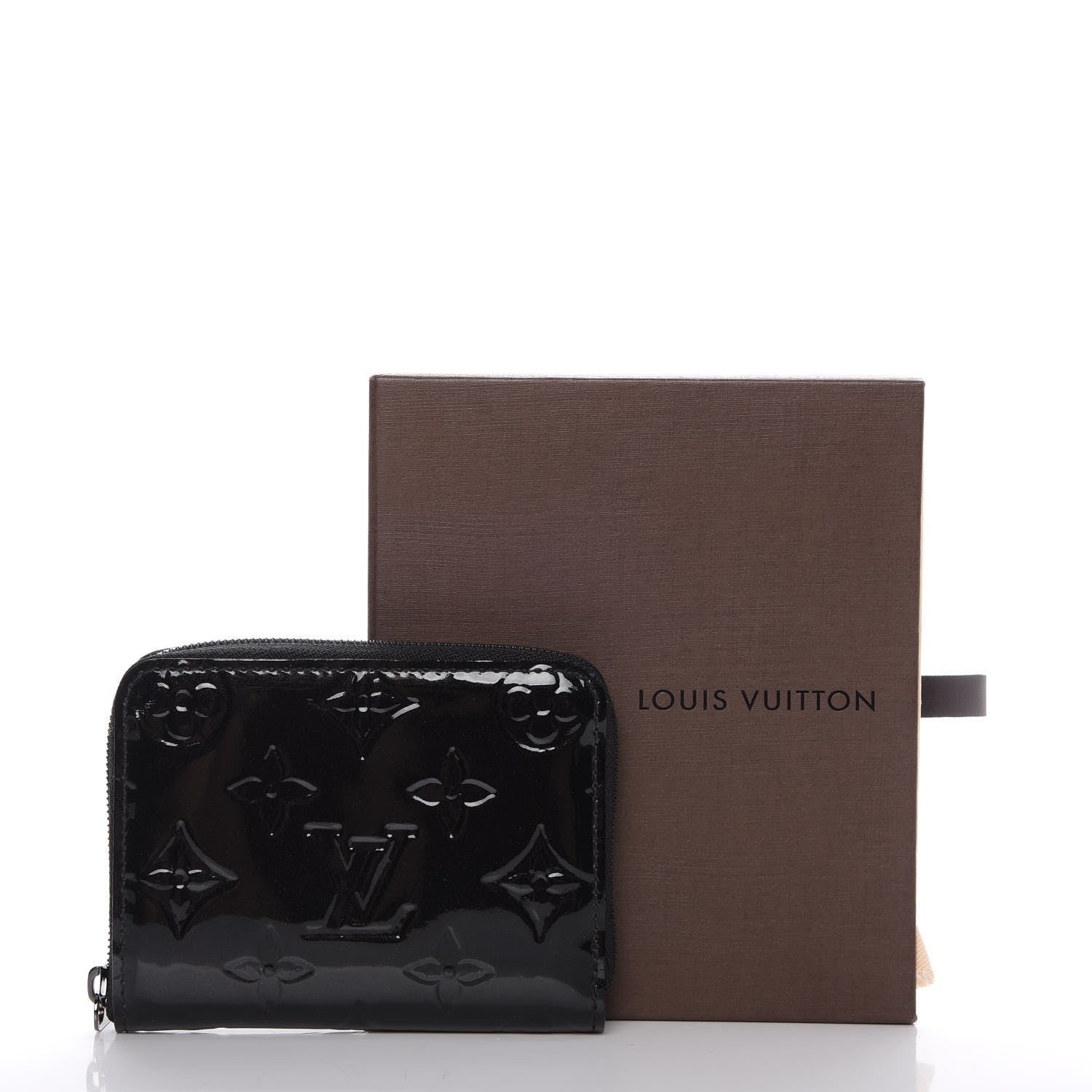 Louis Vuitton Vernis Zippy Coin Purse Wallet Noir Magnetique 8 of 8