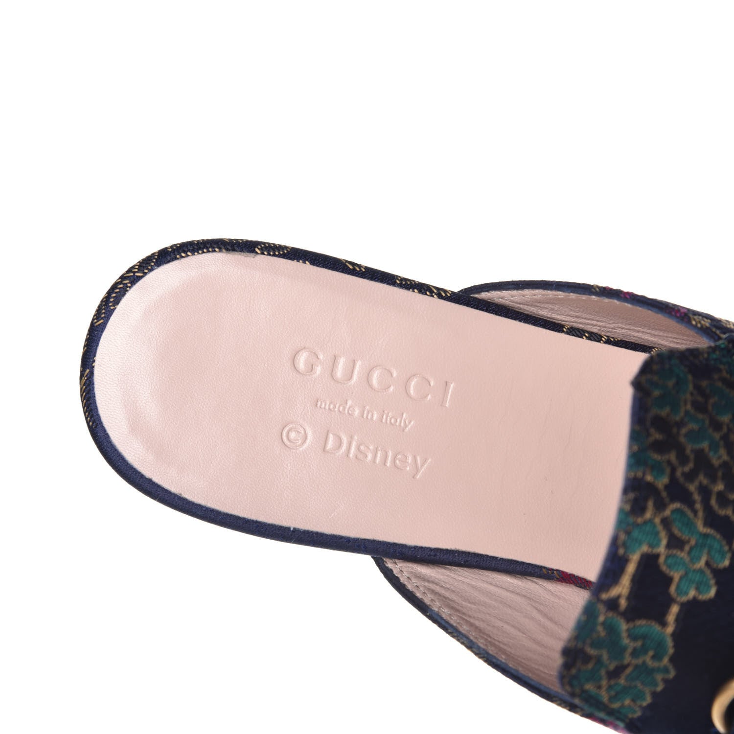 Gucci X DISNEY Jacquard Japanese Donald Duck Womens Princetown Slippers 35.5 Tide Multicolor Bordeaux 7 of 10