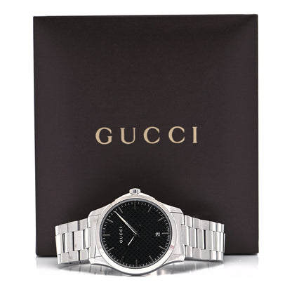 Gucci Stainless Steel 38mm G-Timeless Diamante Quartz Watch Black 5 of 5