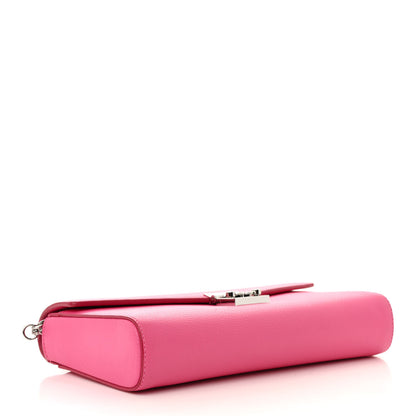 MCM Calfskin Large Patricia Wallet On Chain Pink 4 of 15
