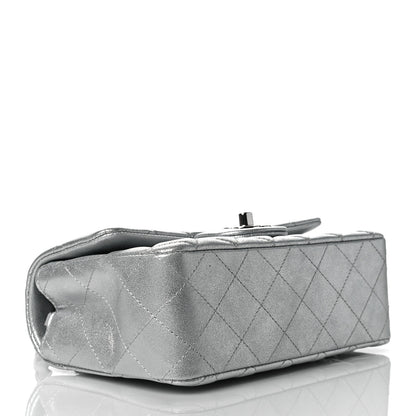 Chanel Metallic Lambskin Quilted Mini Rectangular Flap Silver 4 of 11