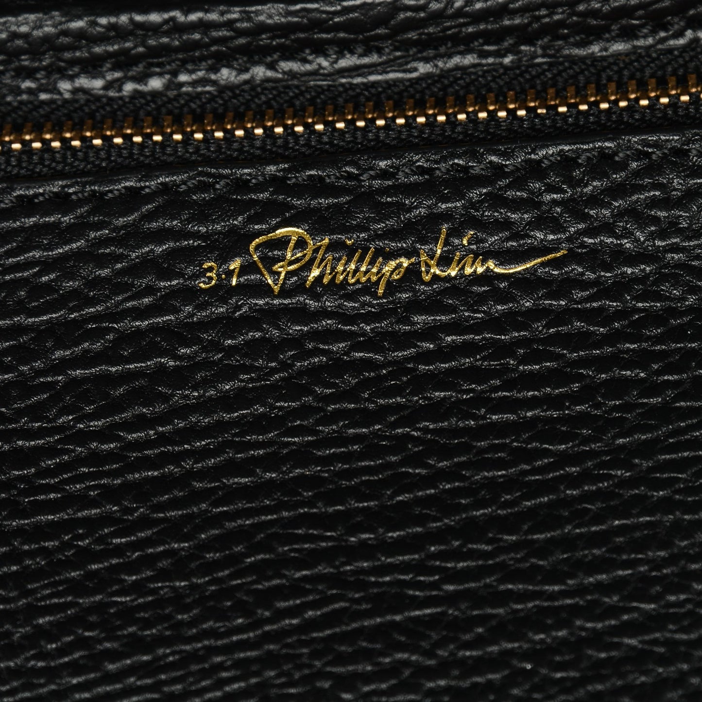 3.1 Textured Calfskin Medium Pashli Satchel Black