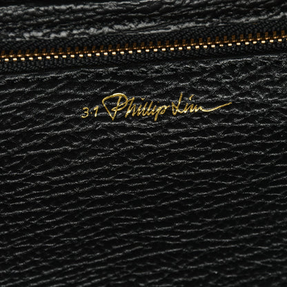 3.1 Phillip Lim 3.1 Textured Calfskin Medium Pashli Satchel Black 7 of 8