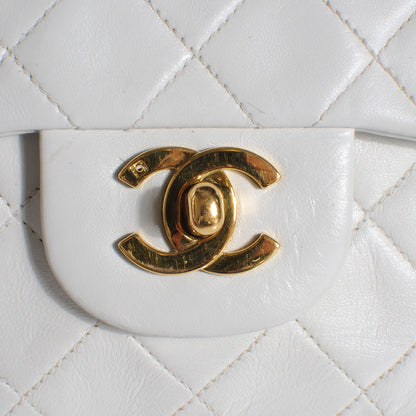 Chanel Lambskin Quilted Small Double Flap White 5 of 11