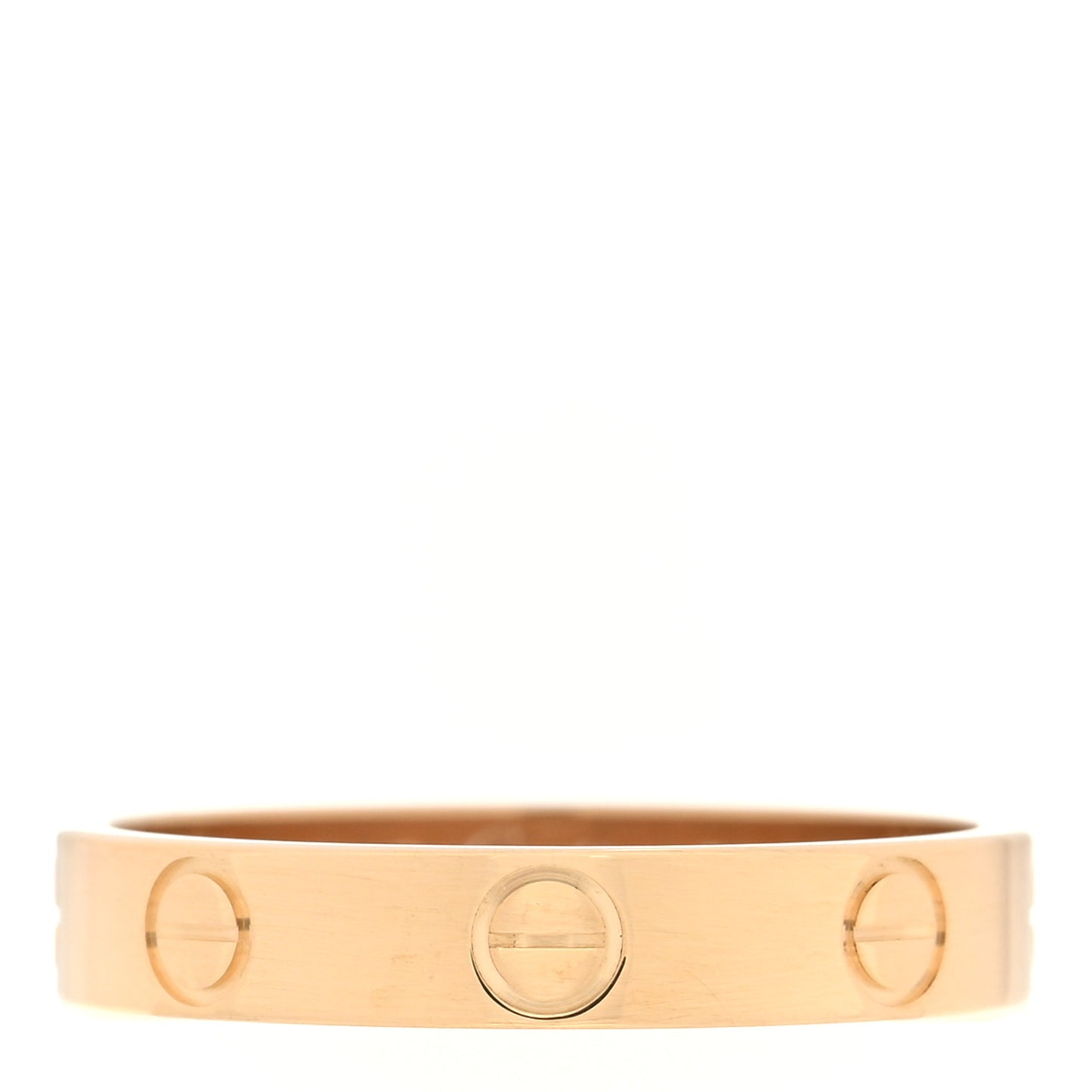 18K Yellow Gold 3.5mm LOVE Wedding Band Ring 54 6.75