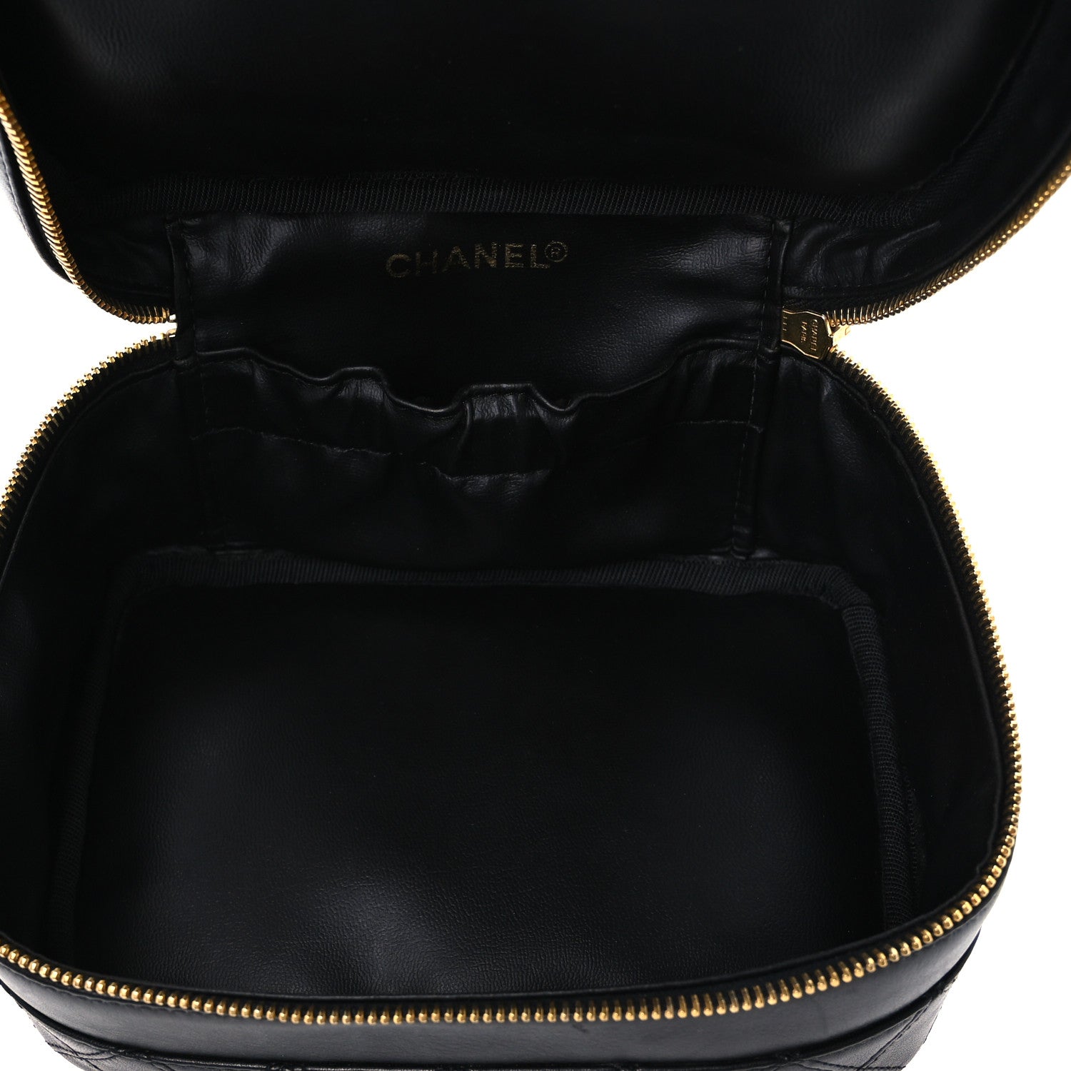 Chanel Lambskin Vanity Cosmetic Bag Black 5 of 10