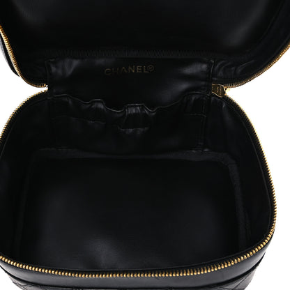 Chanel Lambskin Vanity Cosmetic Bag Black 5 of 10