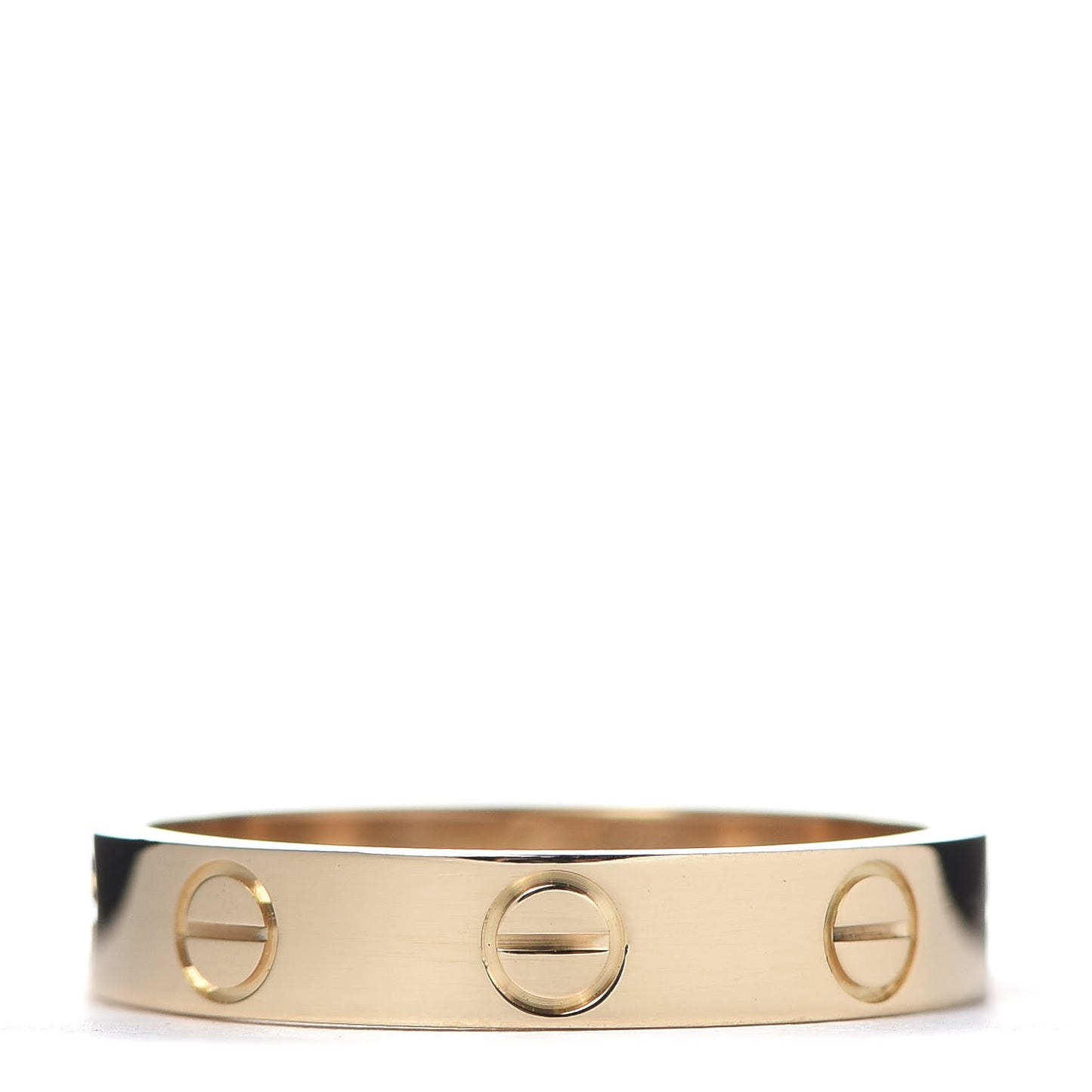 18K Yellow Gold 3.5mm LOVE Wedding Band Ring 53 6.25