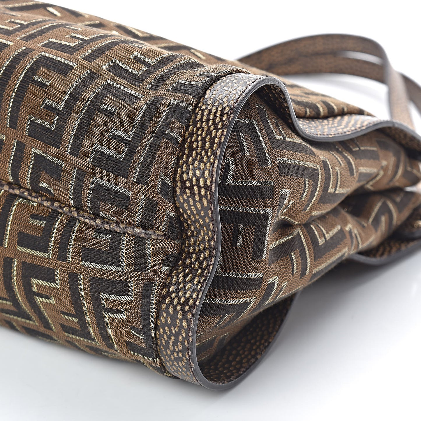 Zucca Vitello Chef Shopping Tote Tobacco Oro Moro