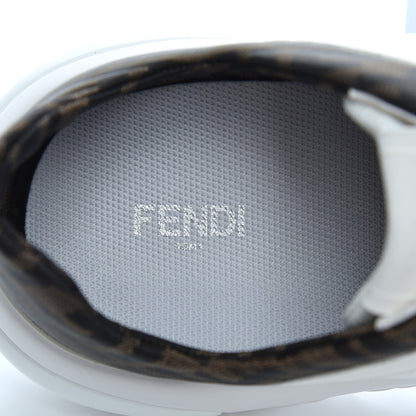 Fendi Vitello Technical Mesh FF Mens Sneakers 12 Ultra White Maya Black 6 of 9