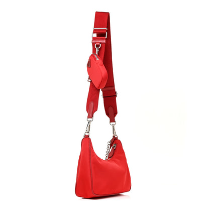 Prada Nylon Re-Edition 2005 Shoulder Bag Rosso 3 of 11