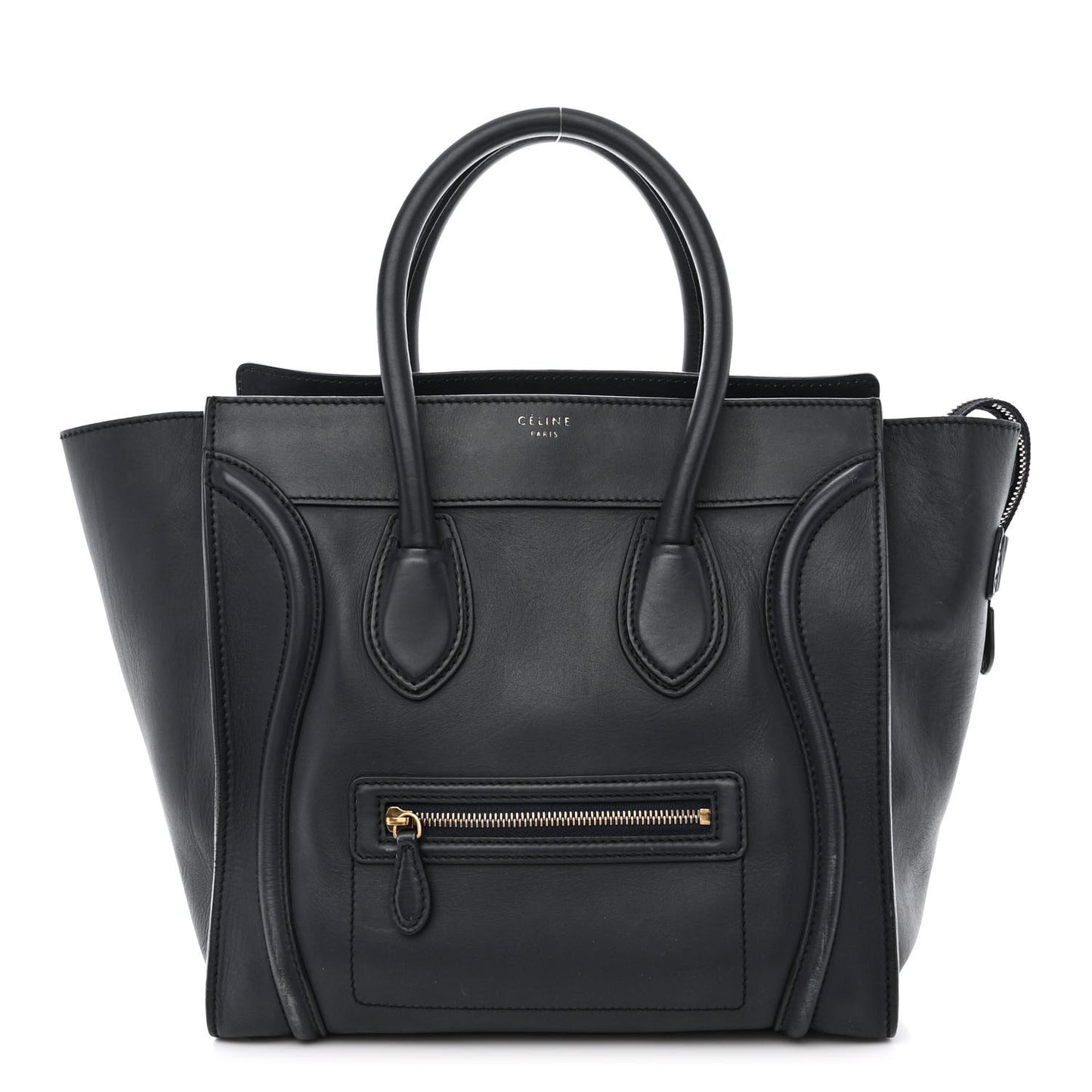 Smooth Calfskin Mini Luggage Navy Blue