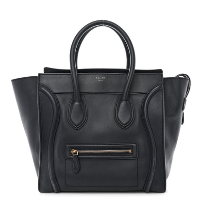 Celine Smooth Calfskin Mini Luggage Navy Blue 1 of 13