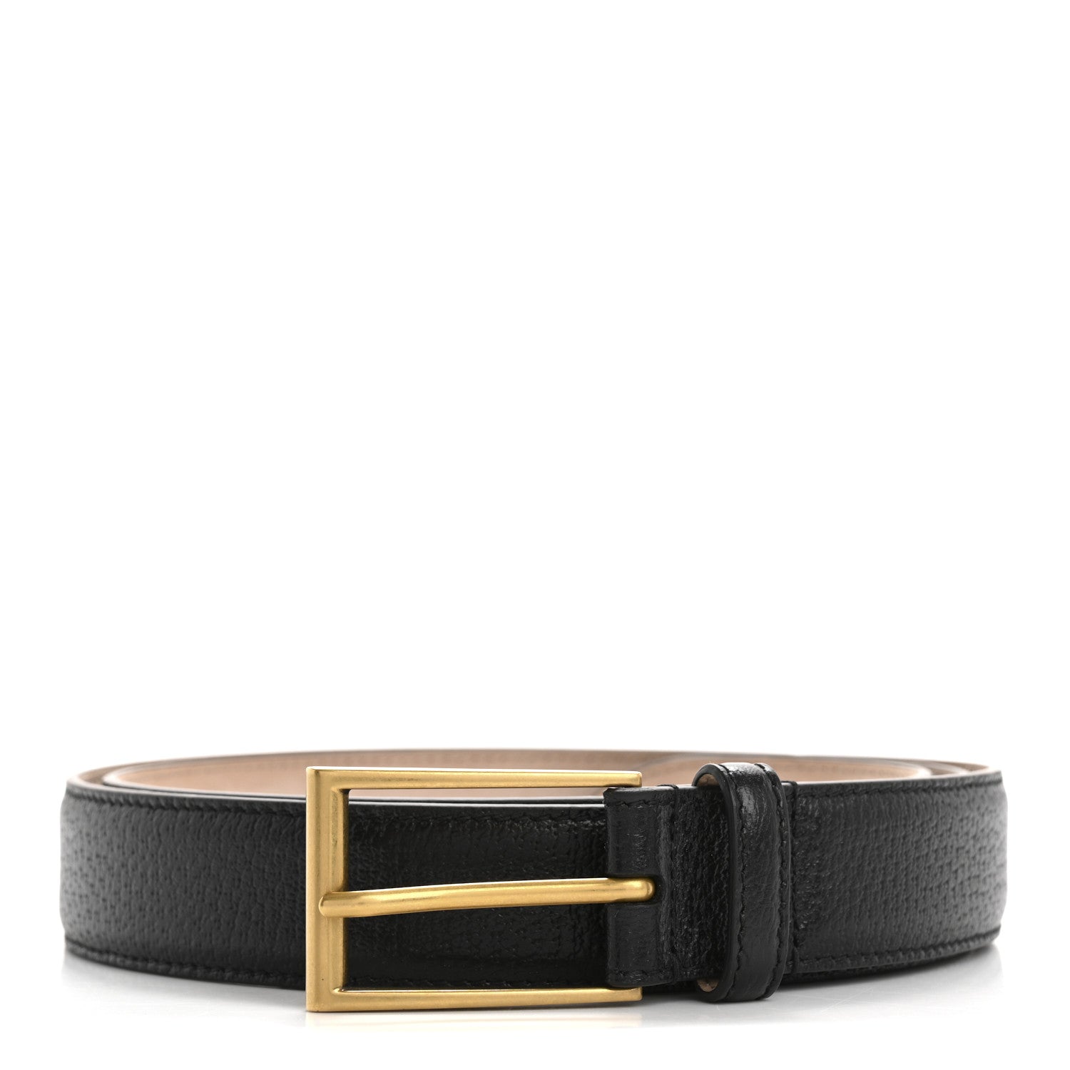Gucci Textured Dollar Calfskin 30mm Belt 110 44 Black 1 of 6