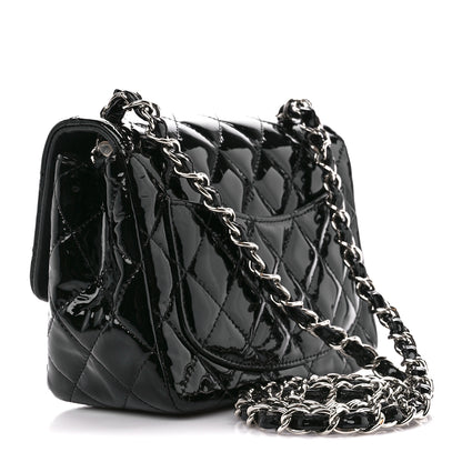 Chanel Patent Calfskin Quilted Mini Square Flap Black 3 of 13