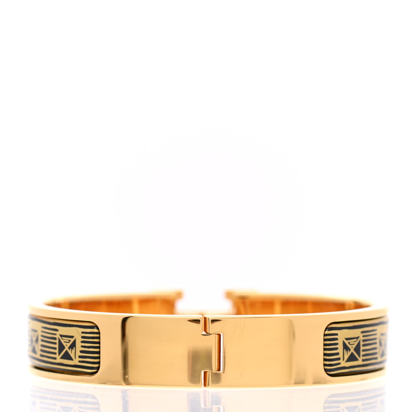 Enamel Narrow Print Clic Clac H Bracelet PM