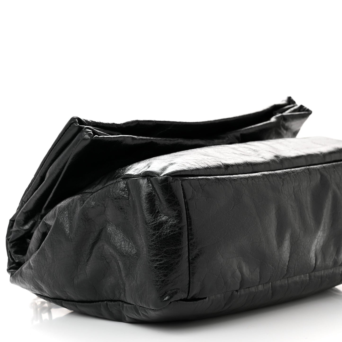 Arena Calfskin Medium Monaco Chain Shoulder Bag Black