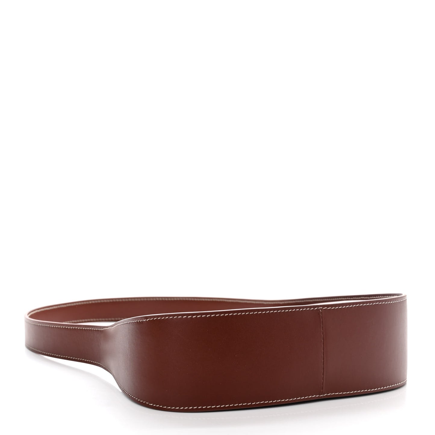 Smooth Calfskin Half Moon Shoulder Bag Cherry Wood