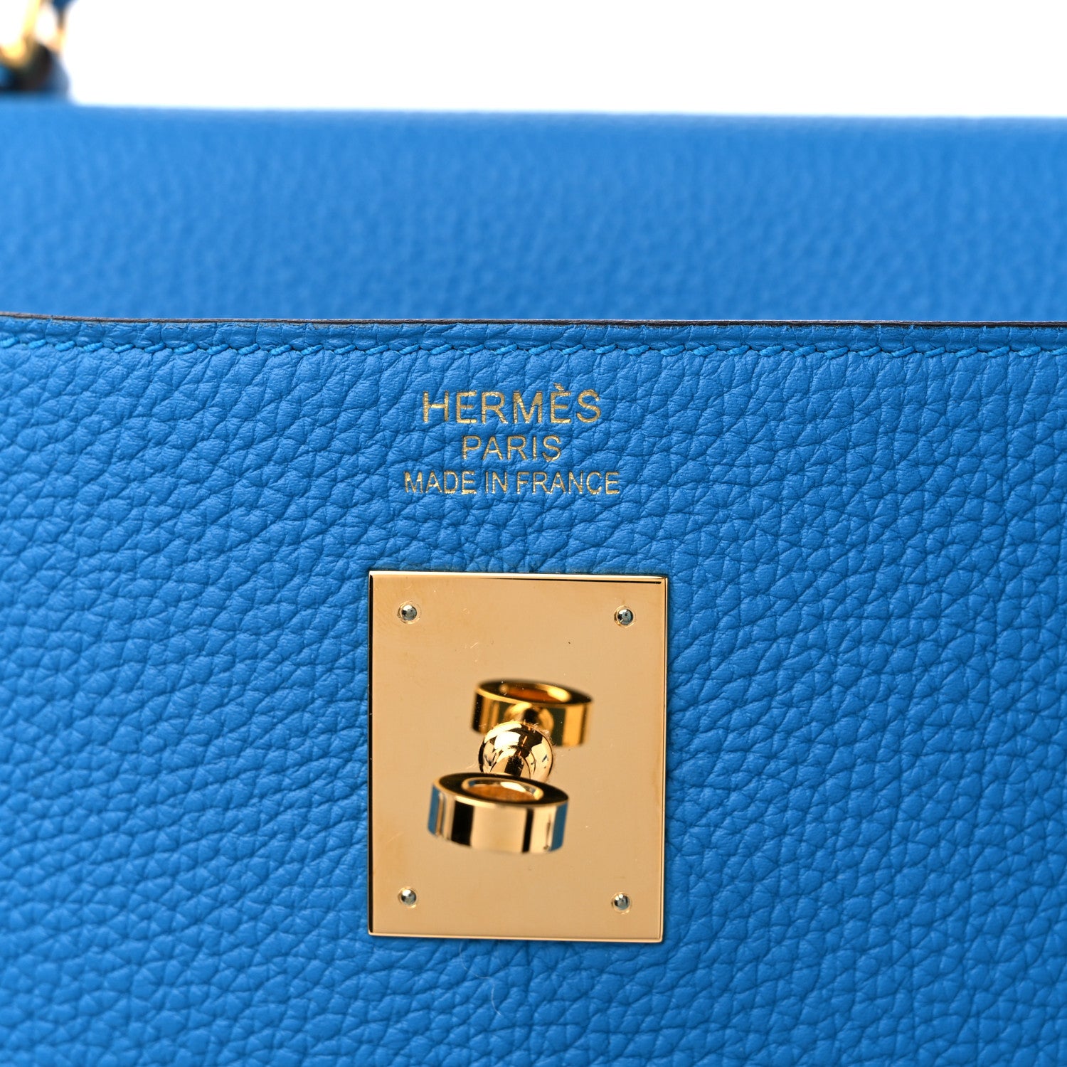 Hermes Togo Kelly Retourne 35 Bleu Zanzibar 6 of 8