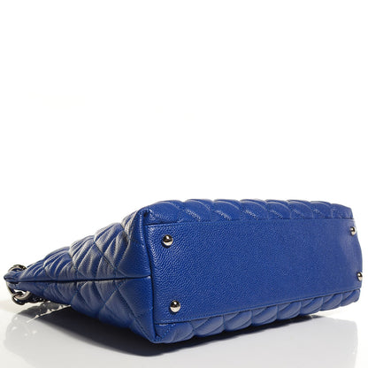 Chanel Caviar Quilted Easy Zip Tote Cobalt Blue 5 of 8