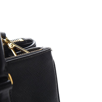 Prada Saffiano Small Galleria Double Zip Tote Black 11 of 11