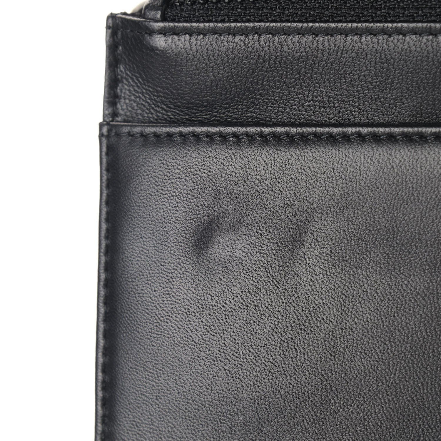 Chanel Lambskin Quilted Boy Wallet On Chain WOC Black 10 of 12