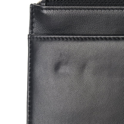 Chanel Lambskin Quilted Boy Wallet On Chain WOC Black 10 of 12
