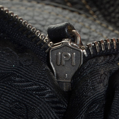 Prada Vitello Daino Double Handle Tote Nero Black 7 of 9