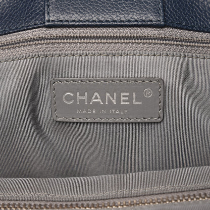 Chanel Calfskin Cerf Executive Shopper Tote Blue 9 of 9