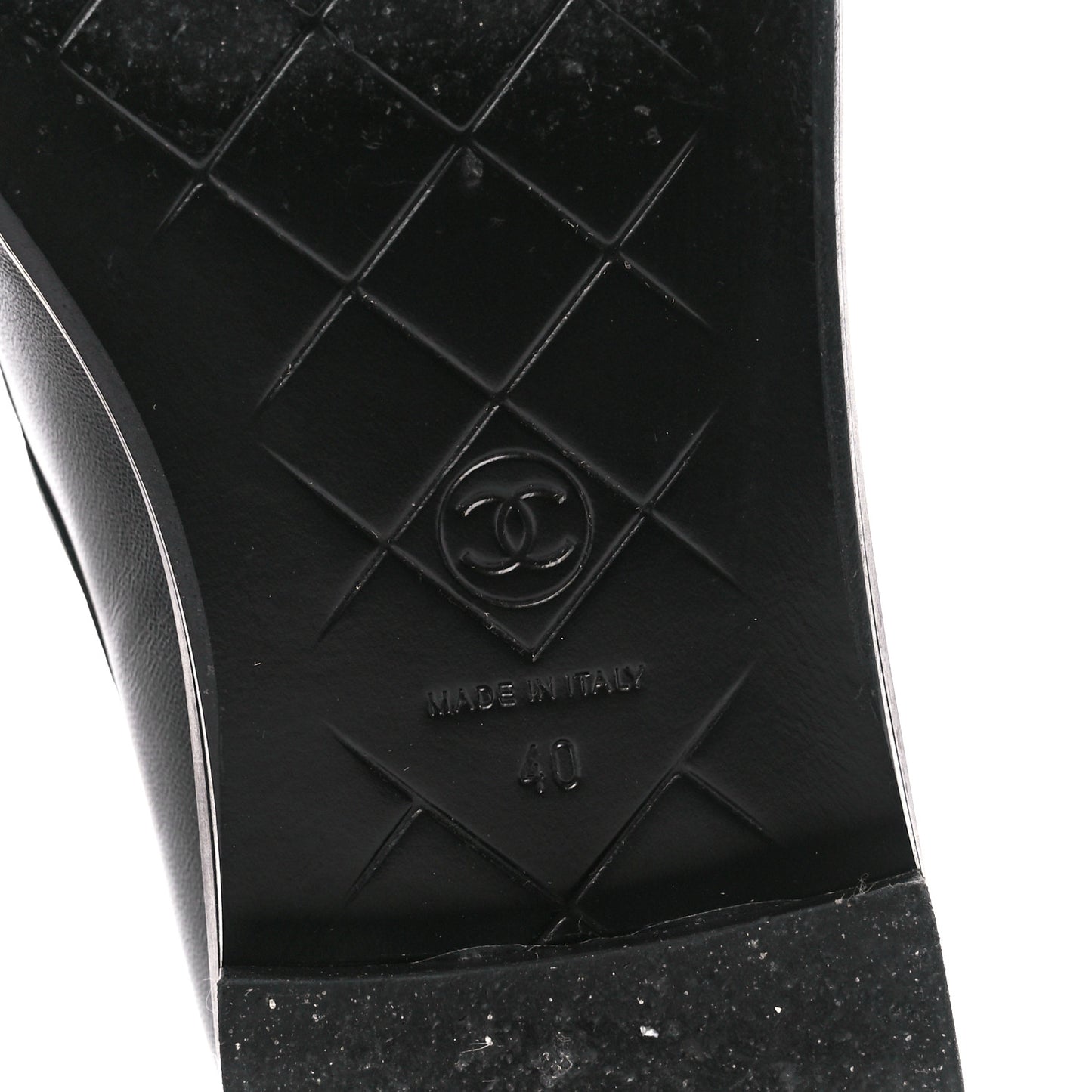Lambskin Quilted CC Turnlock Loafers 40 Black