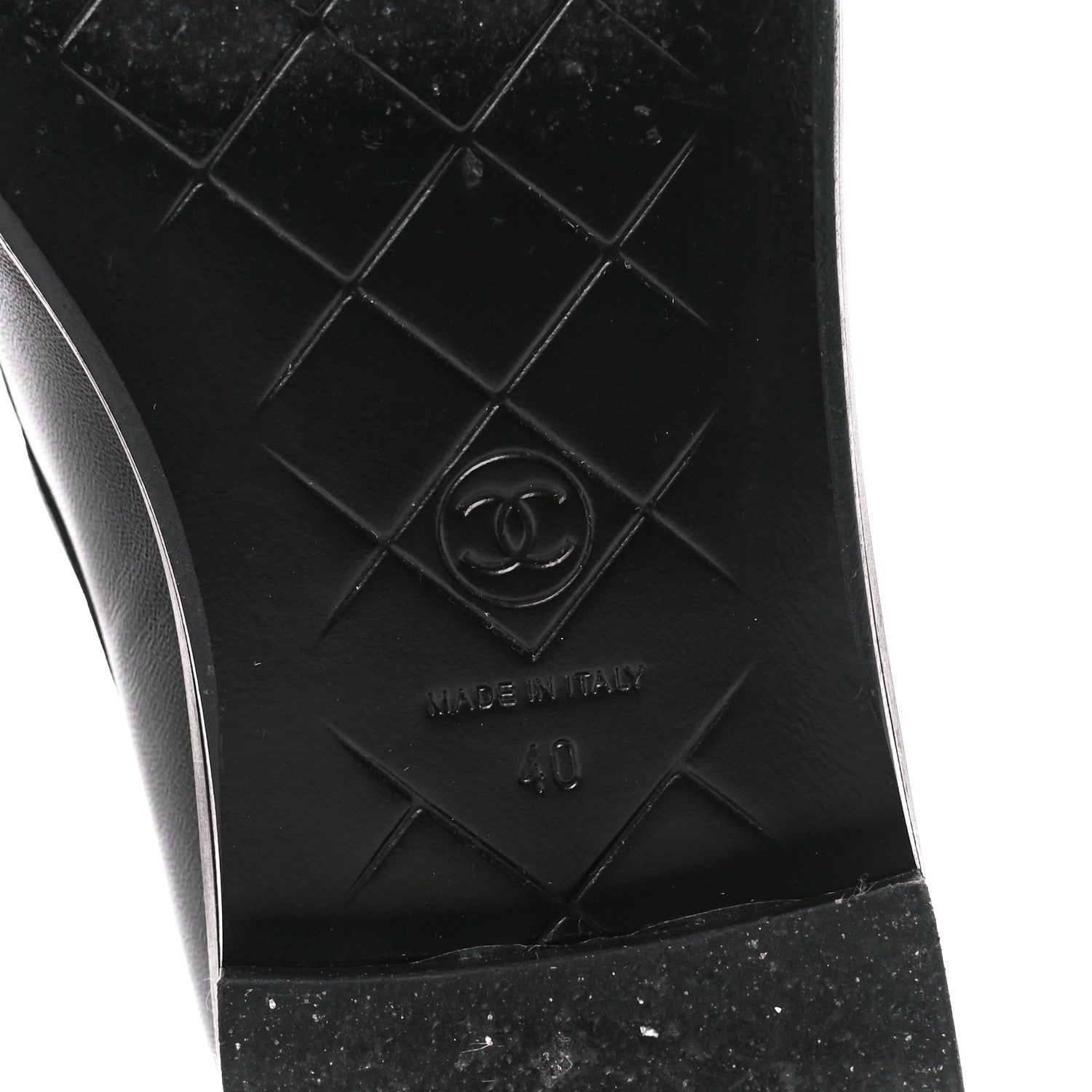Chanel Lambskin Quilted CC Turnlock Loafers 40 Black 6 of 10