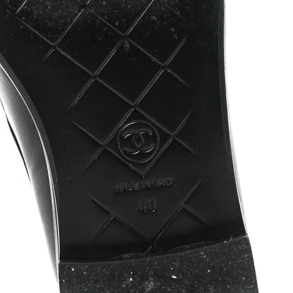 Chanel Lambskin Quilted CC Turnlock Loafers 40 Black 6 of 10