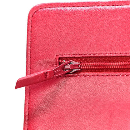 Chanel Lambskin Quilted Boy Wallet On Chain WOC Red 18 of 27