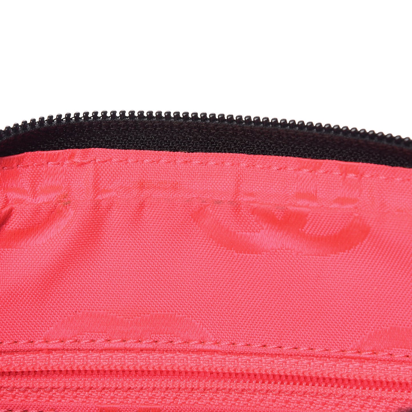 Calfskin Quilted Cambon Pochette Black White