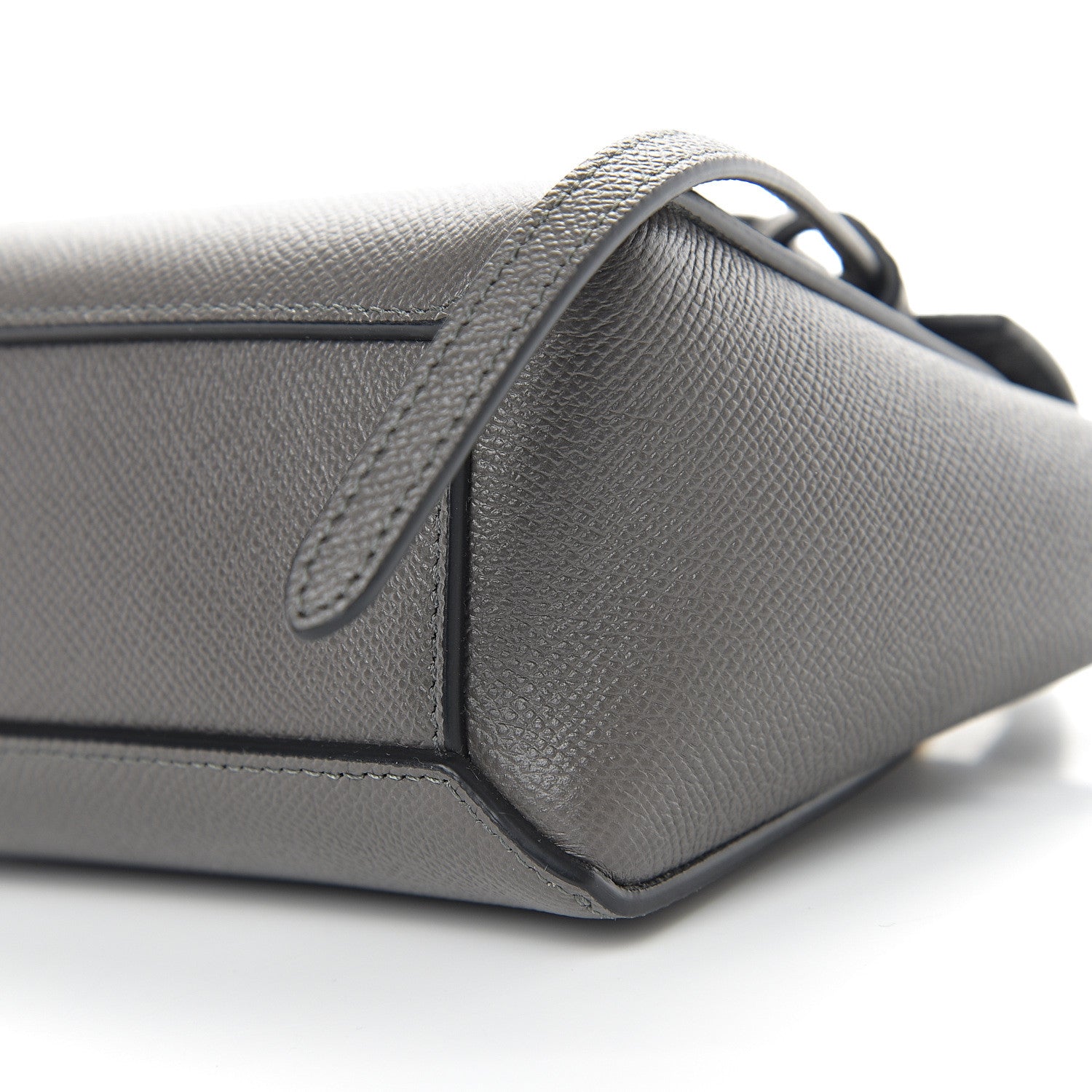 Celine Grained Calfskin Pico Belt Bag Grey 8 of 9