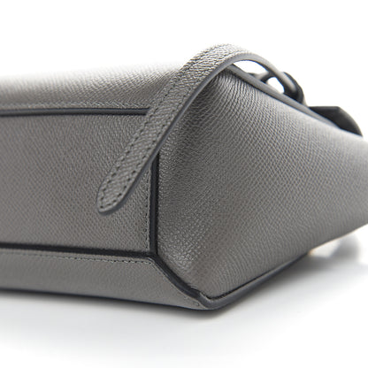 Celine Grained Calfskin Pico Belt Bag Grey 8 of 9
