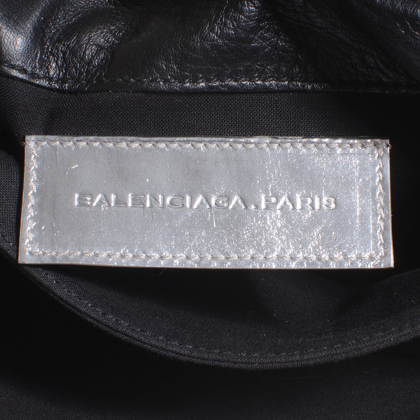 Laminated Calfskin Giant 21 Envelope Clutch Silver Hardware