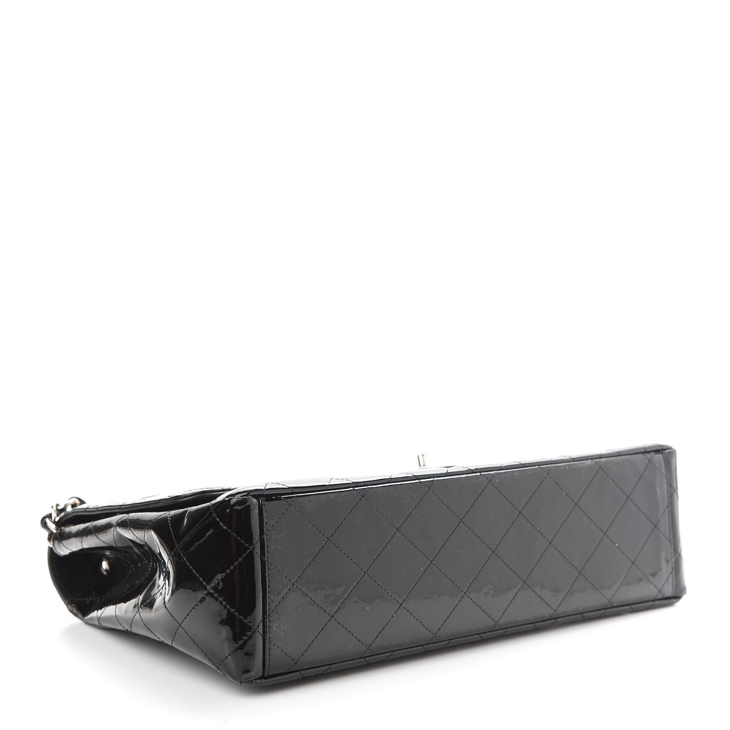 Chanel Patent Quilted Maxi Single Flap Black 3 of 9