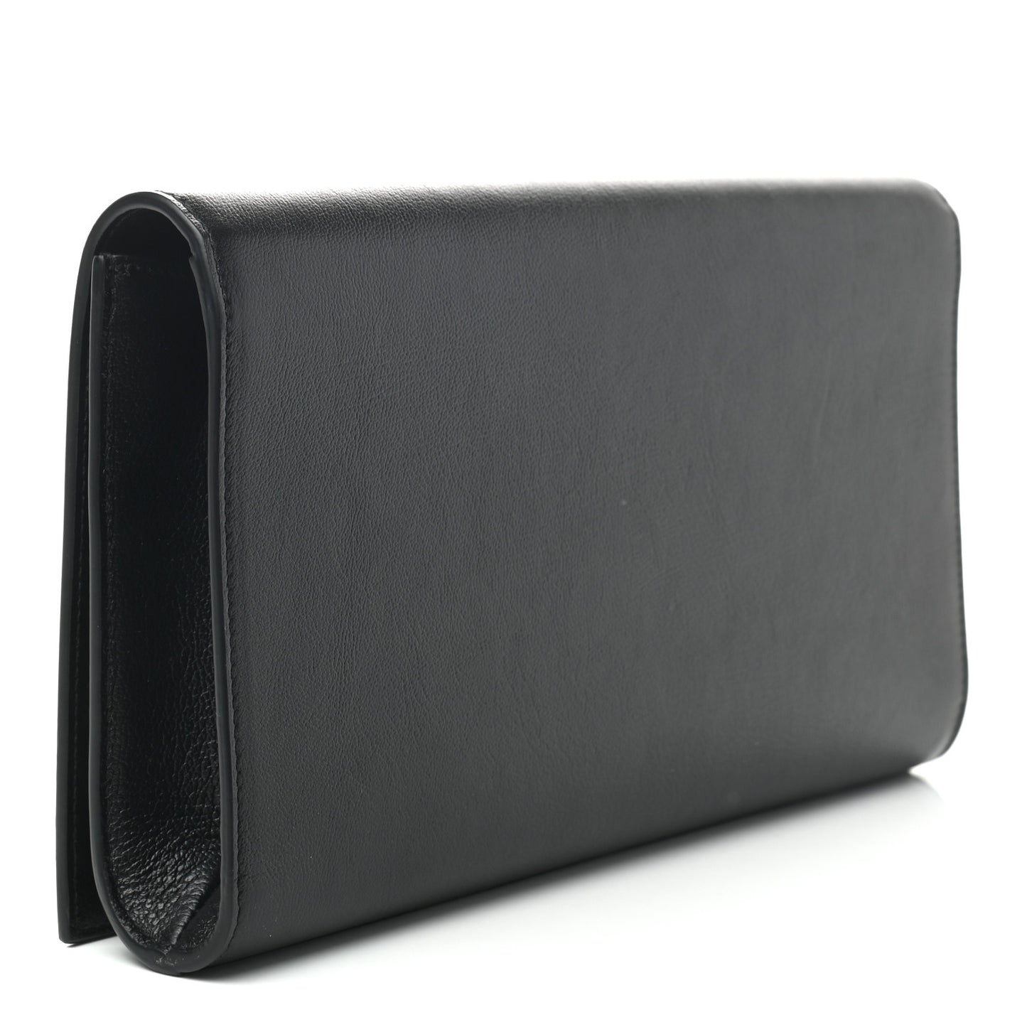 Chevre Large Belle De Jour Clutch Black