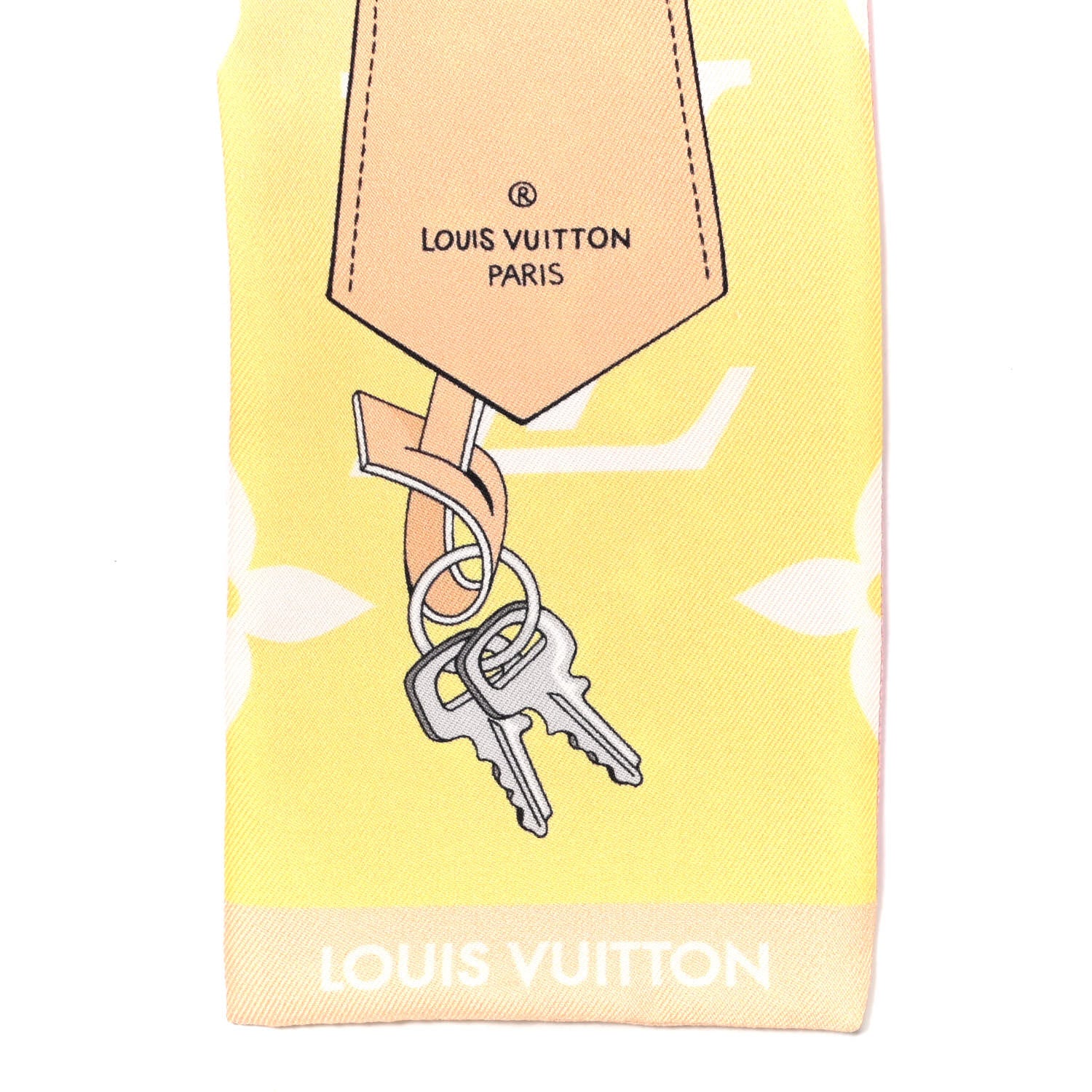 Louis Vuitton Silk Monogram Gradient By The Pool Bandeau Pink 3 of 4