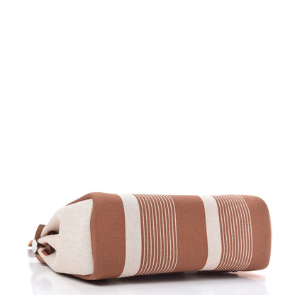 Hermes Vache Hunter Toile H Vibration Herbag Zip Retourne 31 PM Fauve Ecru Beige 4 of 10