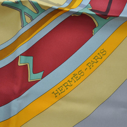 Hermes Silk Mecanique Du Temps Scarf 90 4 of 6